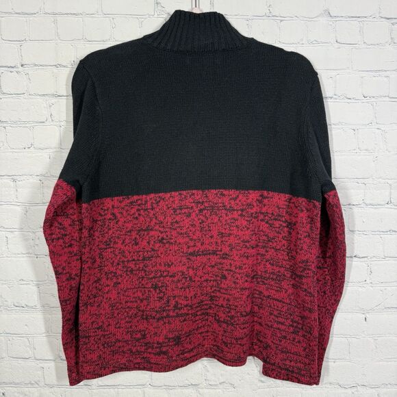 Mandal Bay Ugly Sweater Women Large Santa Clause Christmas Holiday 1/4 Zip - Picture 3 of 11